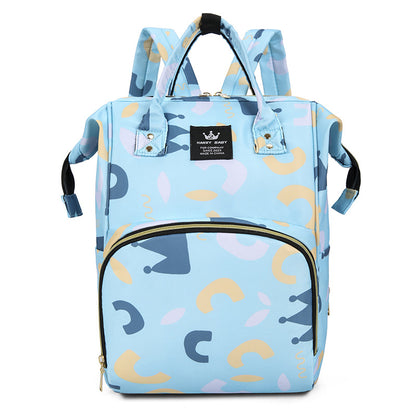 Stylische Baby-Pflege-Rucksack mit floralem Muster Brehn