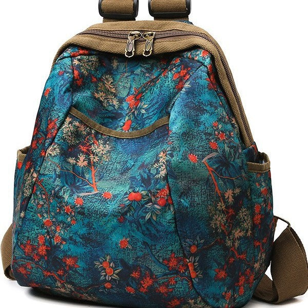 Blumenmuster Leichter Rucksack Brehn