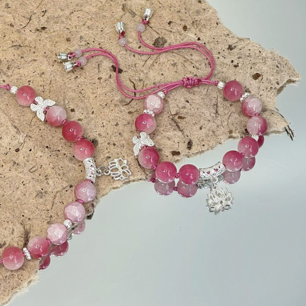 Artisan verstellbares Edelsteinarmband Brehn