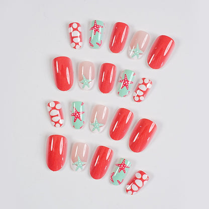 Premium Dekorative Press-On Nagelkunst Set