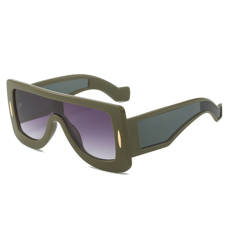 Damen futuristische Oversized Sonnenbrille Brehn