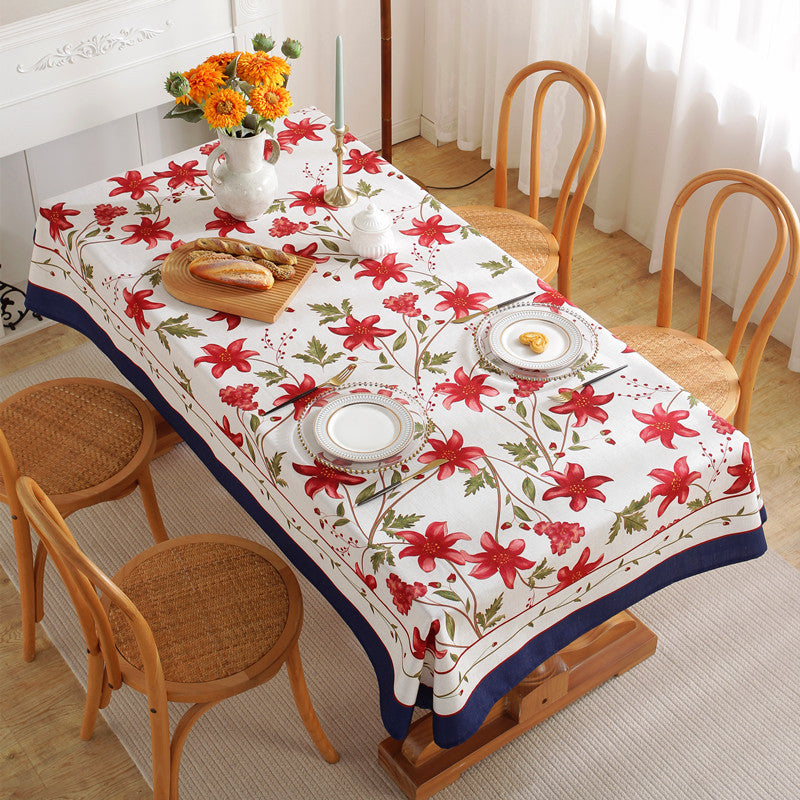Elegante florale Design-Tischdecke