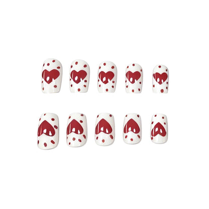 Romantisches Herzdesign Nail Art Brehn