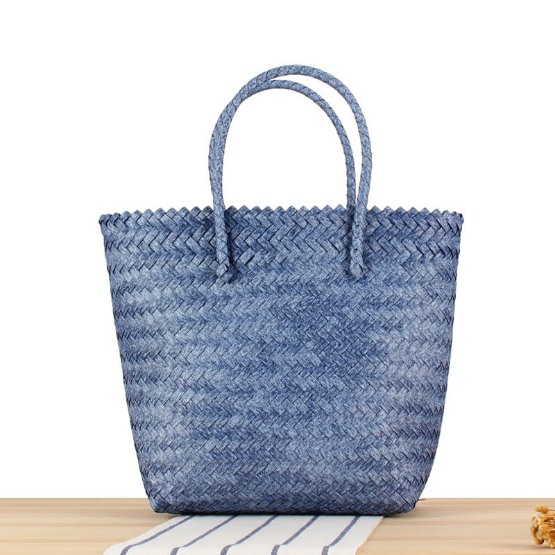 Geflochtene Einkaufs- und Strandtasche Brehn
