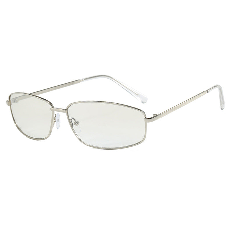 Damen sportliche Sonnenbrille mit modischem Metallschutz Brehn