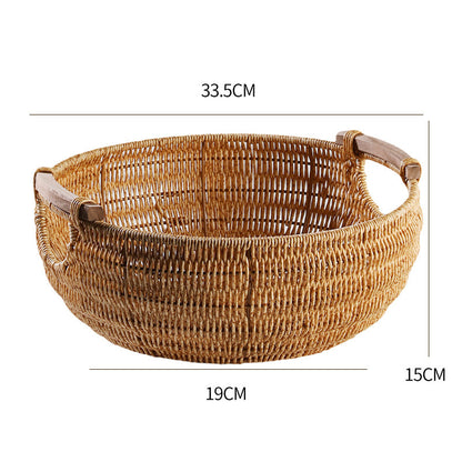 Handgefertigter Rattan Aufbewahrungskorb Brehn