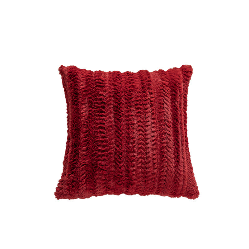 Strukturierter Pom-Pom Dekokissen