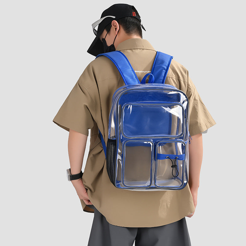 Transparente Schulrucksack mit Mehreren Fächern Brehn