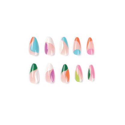 Kunstvolle Nailart mit bunten Akzenten Brehn
