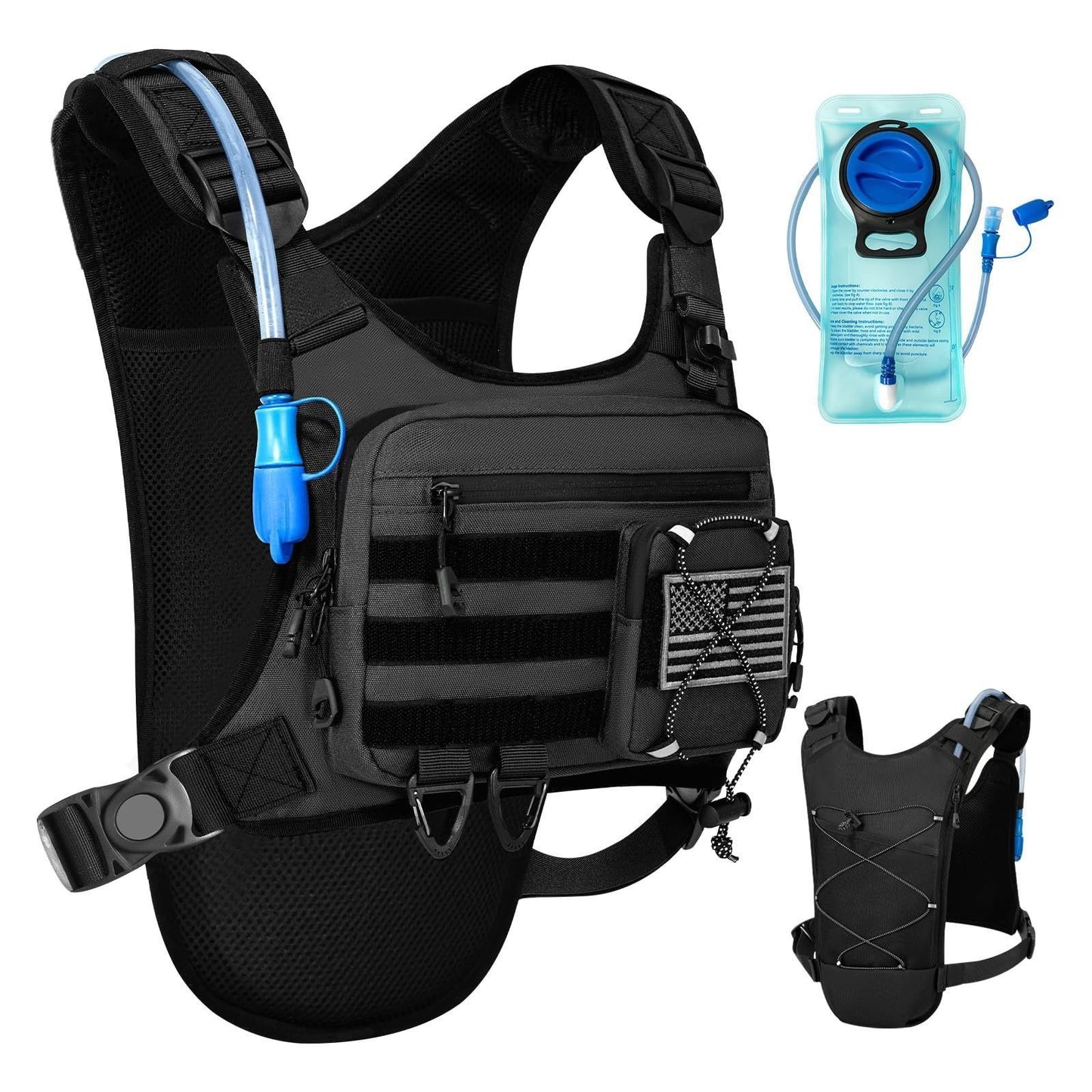 Hydration Rucksack mit taktischer Aufbewahrung
