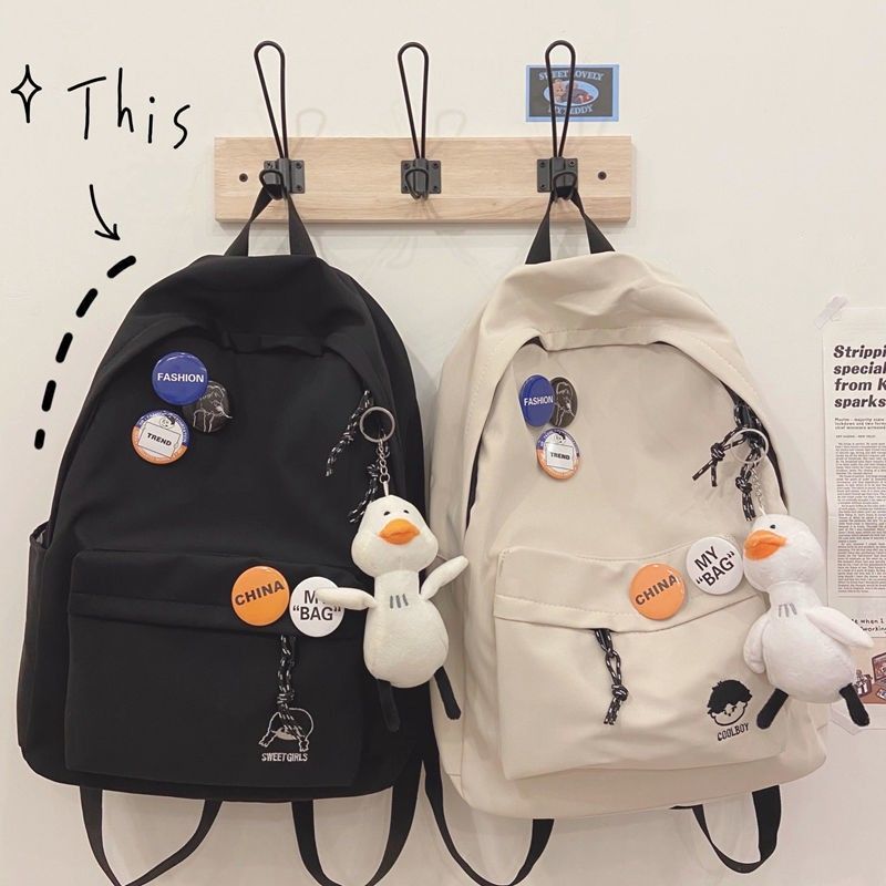 Lässiger Canvas-Rucksack Brehn