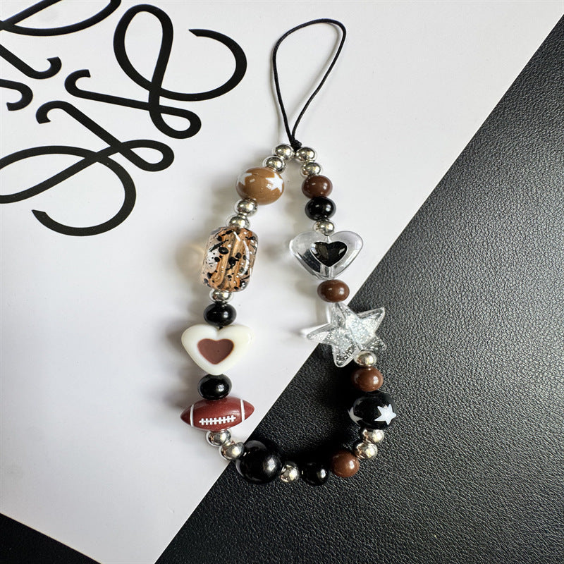 Themed Charm Beaded Phone Lanyard Brehn