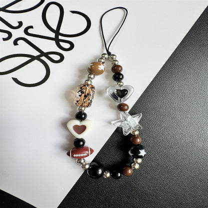 Themed Charm Beaded Phone Lanyard Brehn