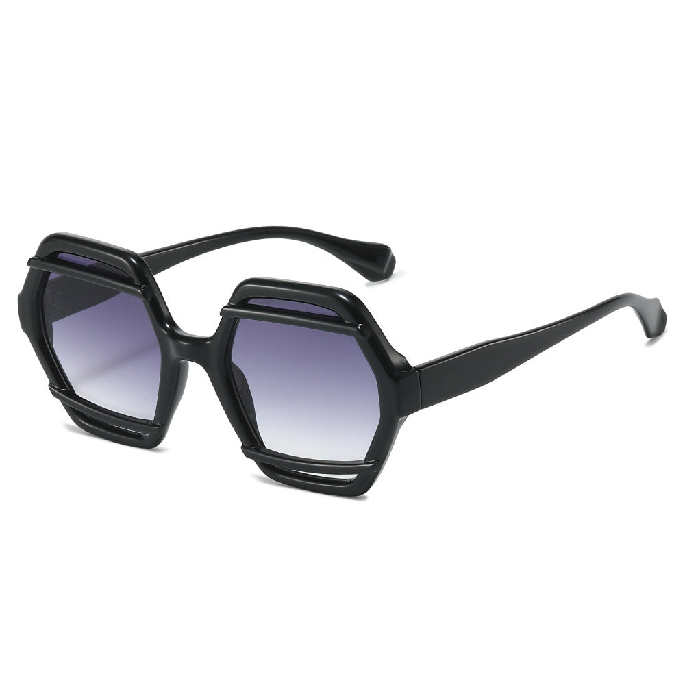 Oversized geometrische Sonnenbrille Brehn