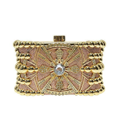 Glänzende dekorative Abend-Clutch