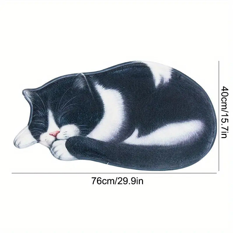 Cartoon-Katzen-Themen Plüsch-Badematte