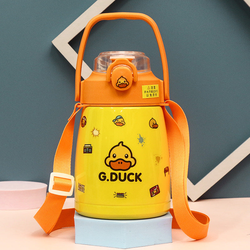 Damen Isolierflasche mit funktionalem Tragegurt und kindgerechtem Design Brehn
