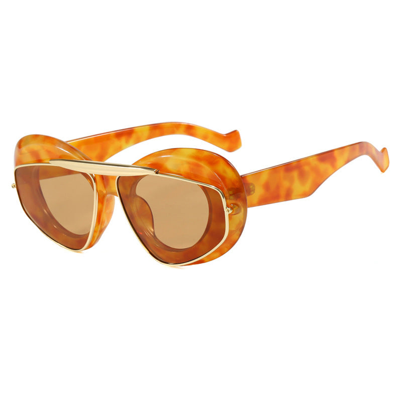 Damen futuristische Sonnenbrille mit elegantem Rahmen Brehn