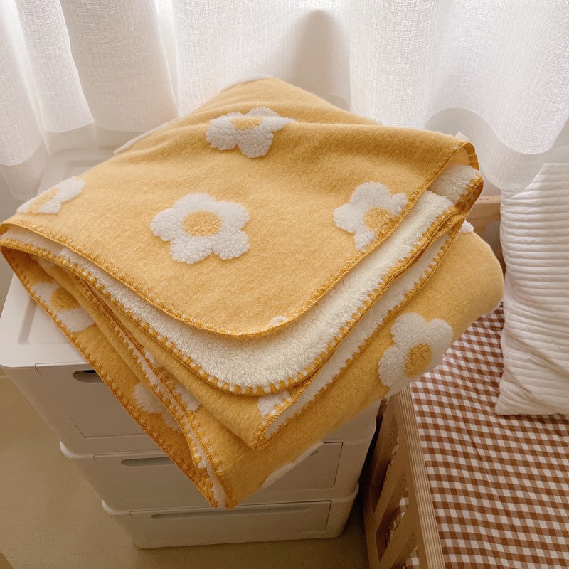 Unisex Kuschelige Baumwolldecke mit verspieltem Blumenmuster Brehn