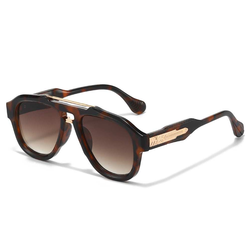 Modebewusste semi-transparente Schild-Sonnenbrille Brehn