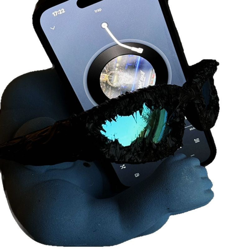 Damen futuristische Sonnenbrille mit strukturiertem Rahmen Brehn