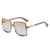 Damen Sonnenbrille mit großem Rahmen und Farbverlauf Brehn
