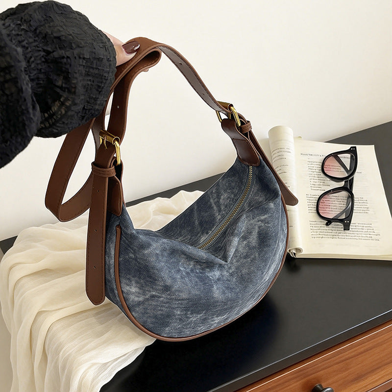Funktionale weiche Stoff-Schultertasche