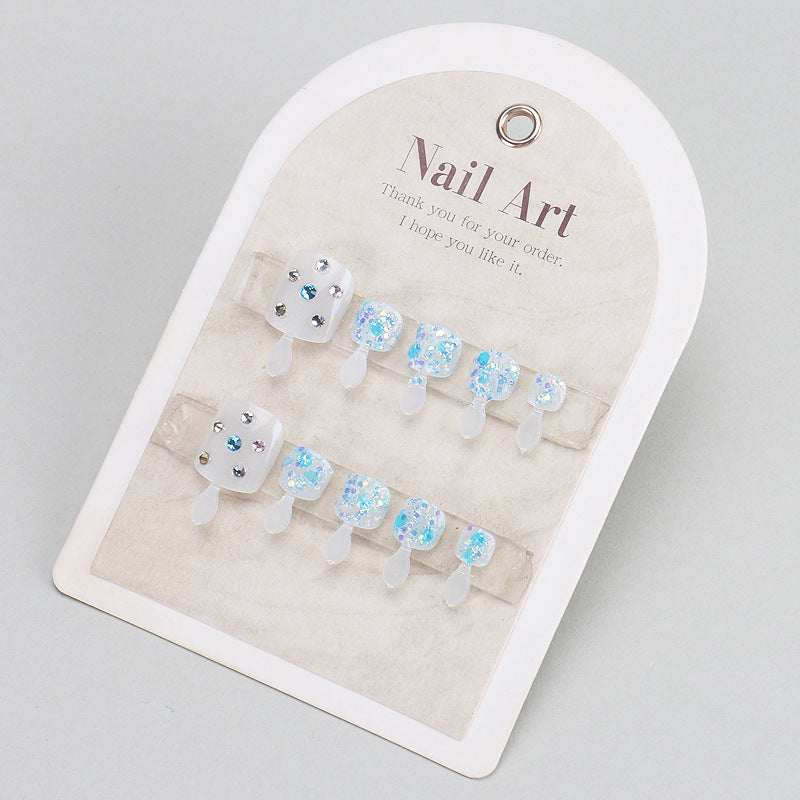 Glitzerndes Press-On Nagelkunstset Brehn