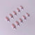 Elegantes Kunstnagelset mit 3D-Rhinestone-Details und spitzen Akzenten Brehn