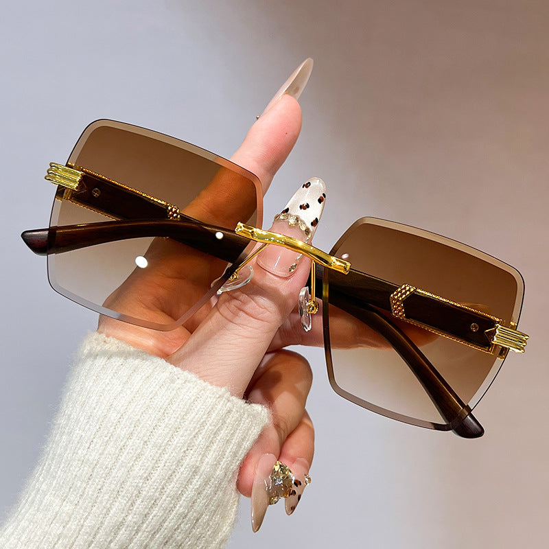 Damen stilvolle oversized quadratische Sonnenbrille Brehn