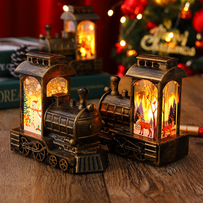 Nostalgische Weihnachtszug-Laterne Brehn