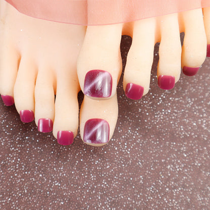 Premium Gel Press-On Zehennagel Set Brehn