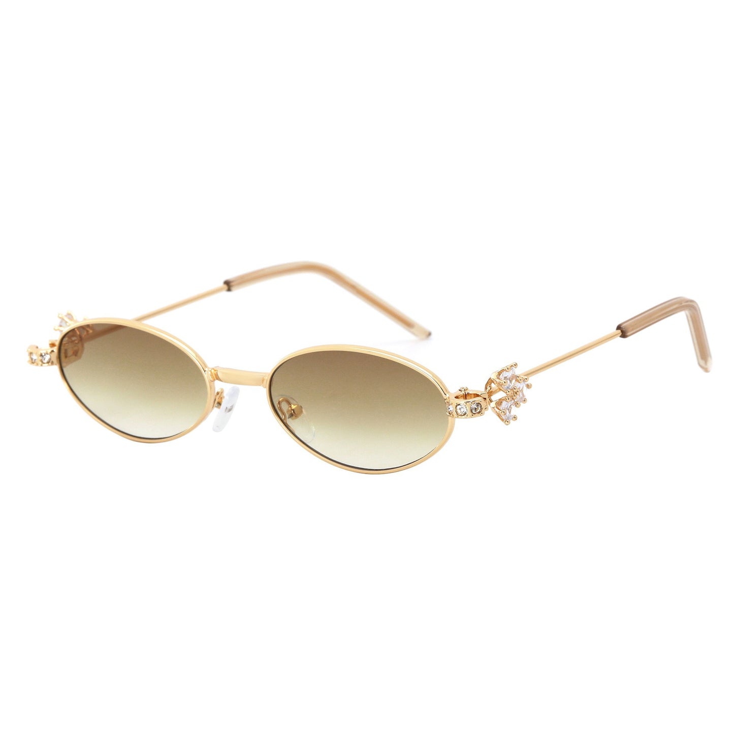 Damen Designer Sonnenbrille mit elegantem, verspiegeltem Rahmen und stilvollen Verzierungen Brehn