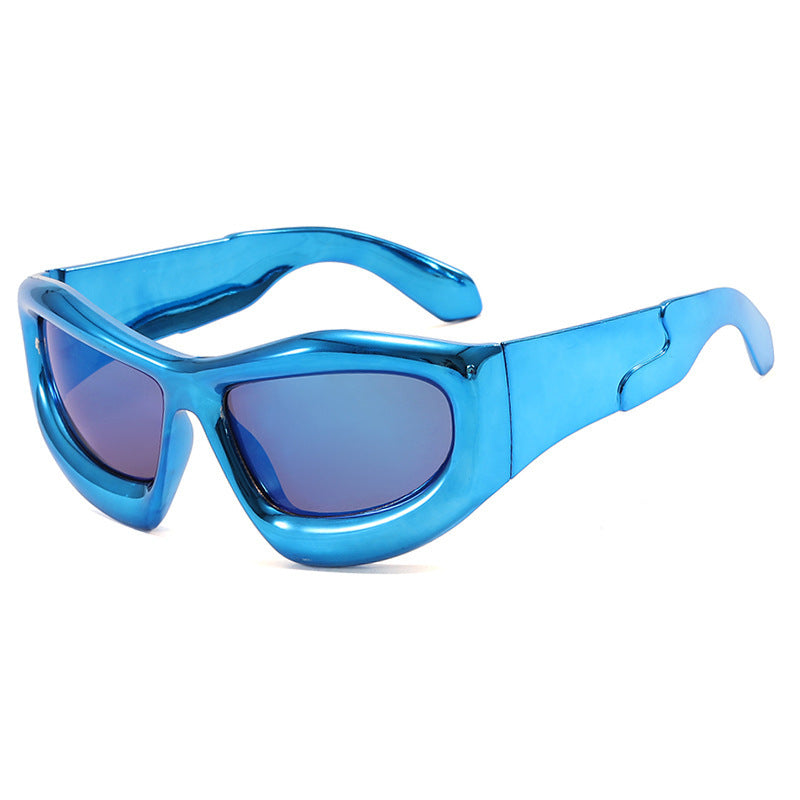 Damen Sportliche Sonnenbrille mit futuristischem Design Brehn   