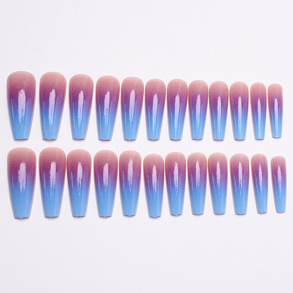 Ombre Press-On Nagelverlängerungen Brehn