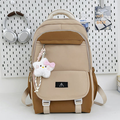 Stilvolles multifunktionales Rucksack mit plüschigem Schlüsselanhänger Brehn
