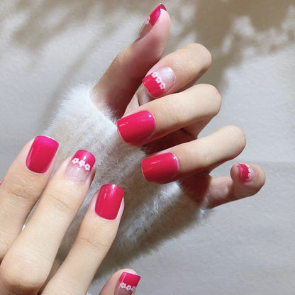 Floral Accent Press-On Nagelset