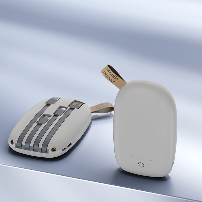 Tragbare Powerbank mit Integriertem Multifunktionsladekabel Brehn