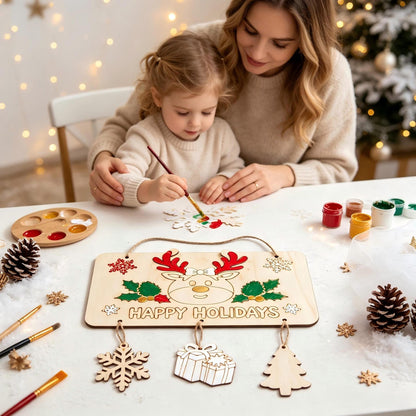 Holz Weihnachtsdeko Schild