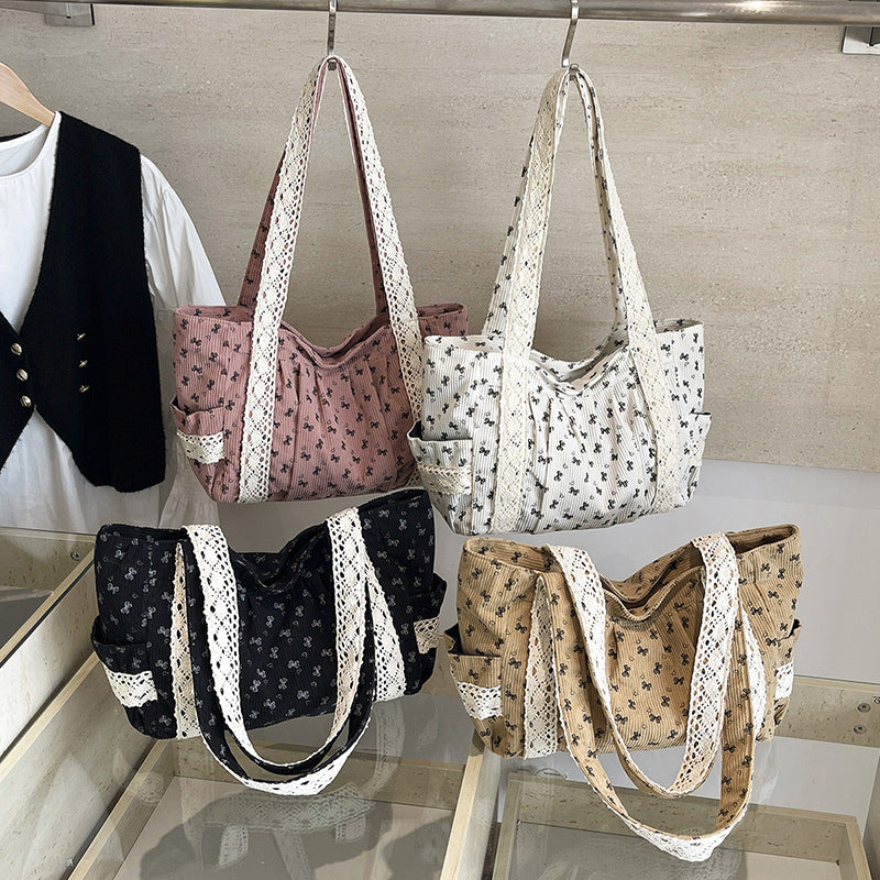WoElegant Floral Print Tote Bag Brehn
