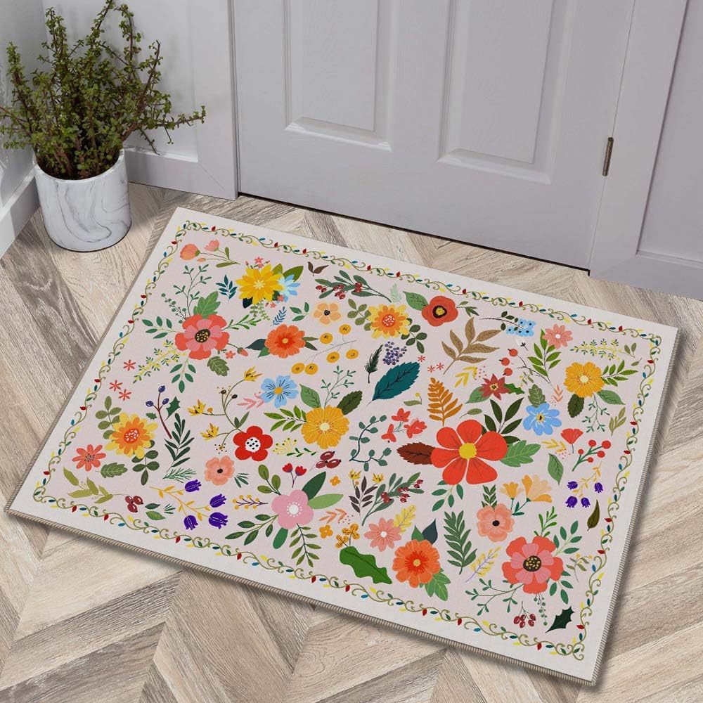 Luxuriöse Floral Design Badmatte Brehn