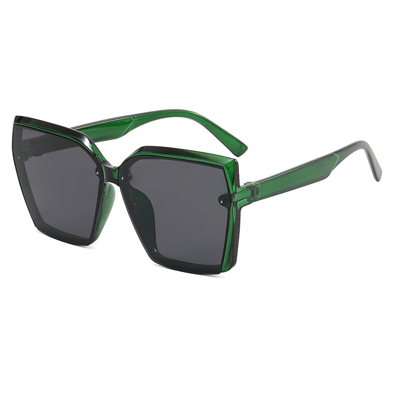 Damen Oversized Sonnenbrille mit modernem Schildpatt-Design Brehn