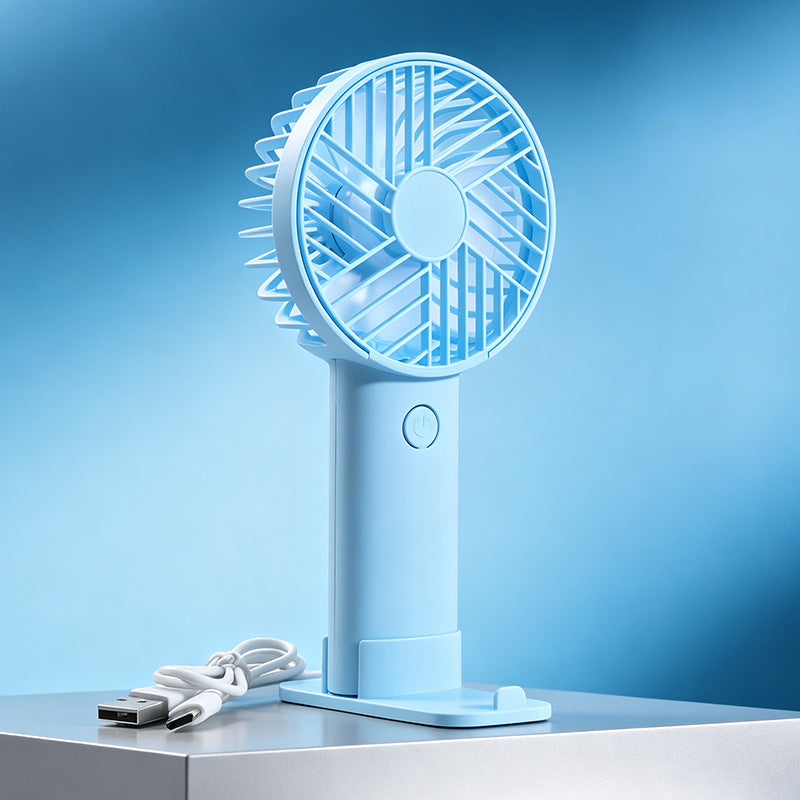 Damen tragbarer USB Mini-Handventilator mit flexiblem Neigungsmechanismus Brehn