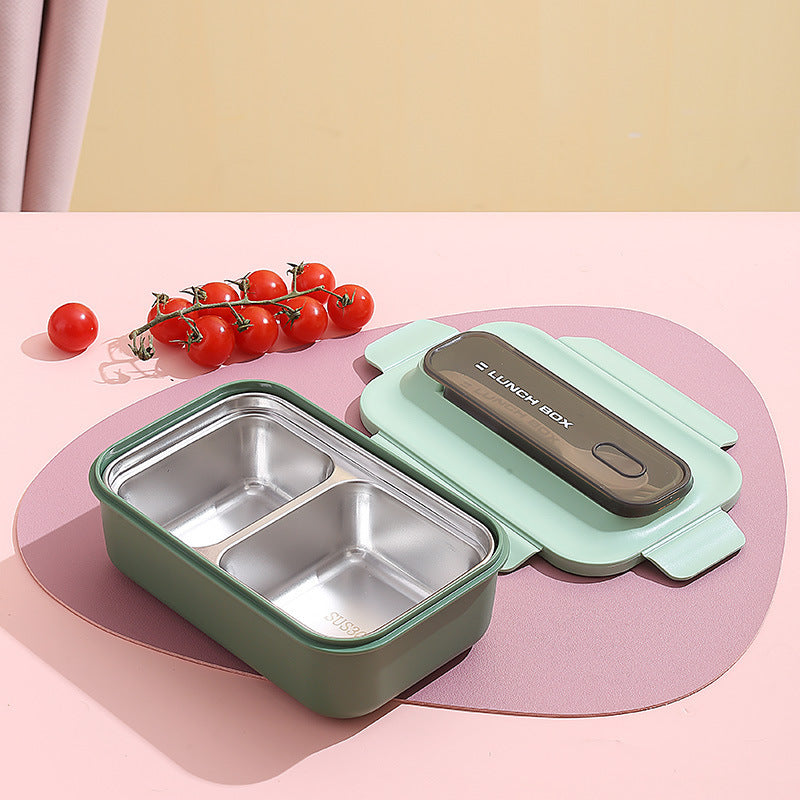 Vielseitige Auslaufsichere Bento Lunchbox mit Eingebautem Besteckset