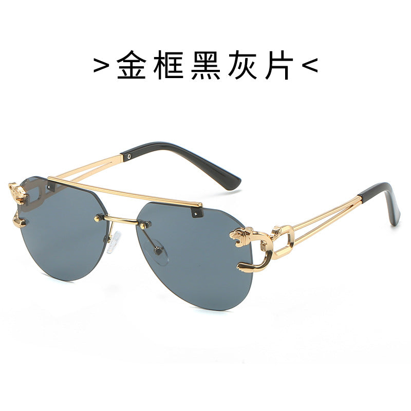 Damen Designer-Sonnenbrille mit elegantem Metallrahmen und polarisierenden Gläsern Brehn