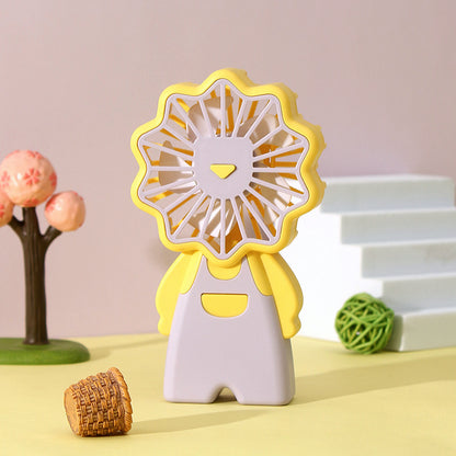 Damen Tragbarer Lüfter im lustigen Blumen-Design Brehn