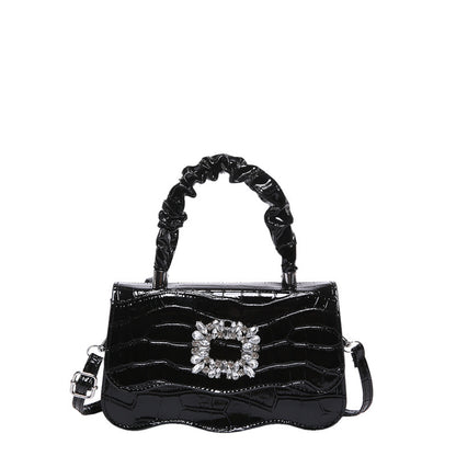 Glamouröse Krokodiltextur Abendhandtasche Brehn