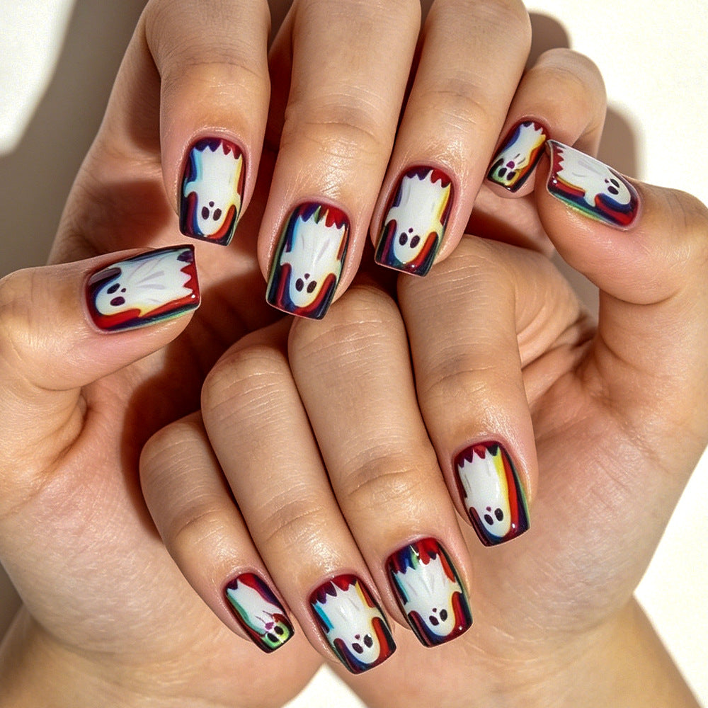 Halloween-Themed Ghost Press-On Nails Brehn