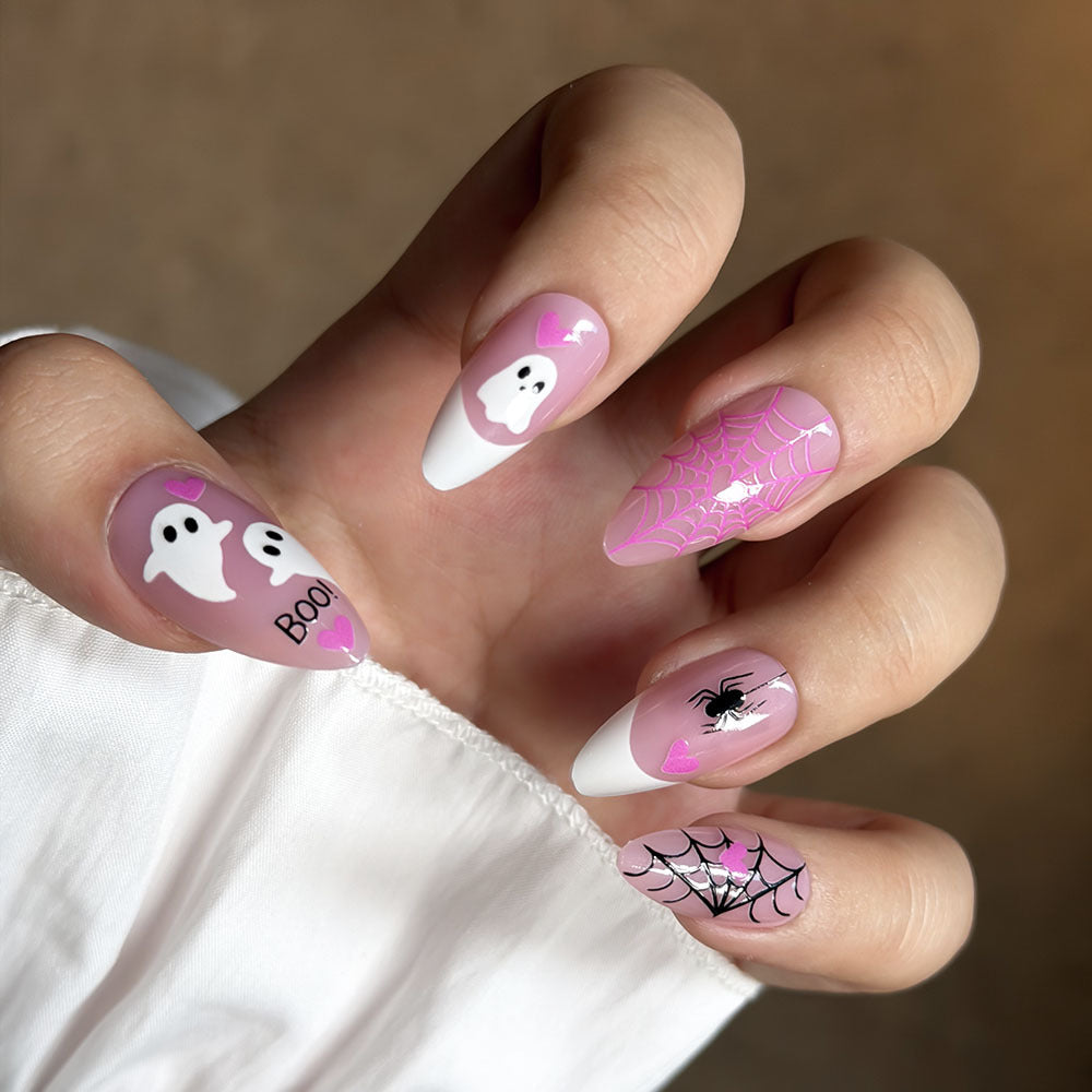Halloween-Themen Press-On Nagelkunst Set Brehn