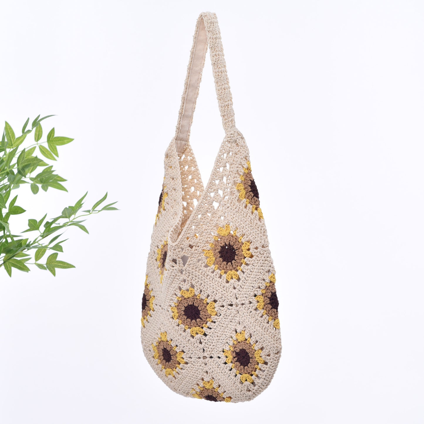 Handgefertigte Umhängetasche Im Floralen Design Brehn
